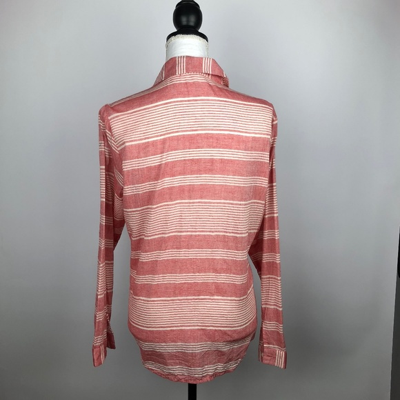 Anthropologie Lili's Closet Striped Button Down -M - Picture 2 of 3